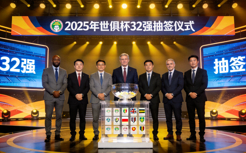 2025年世俱杯32强抽签仪式现场画面